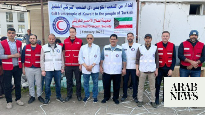 Kuwait’s Red Crescent delivers aid to Palestinian refugees in Turkiye
