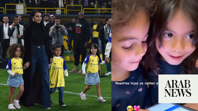 Georgina Rodriguez and Ronaldo’s daughters show off their Arabic in Saudi Arabia 
