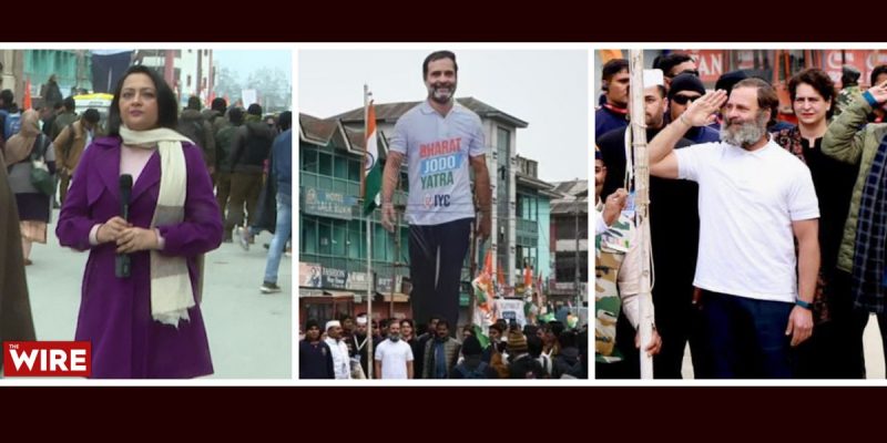 Watch: After 150 Days of Bharat Jodo Yatra, Rahul Gandhi Unfurls the Tricolour at Srinagar
