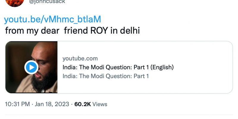 ‘Emergency’: From John Cusack to Prashant Bhushan, the List of 50 Tweets the Modi Govt Has Censored