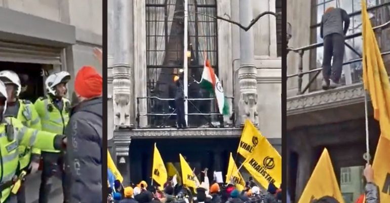 Strong Protest From MEA After Pro-Khalistan Protesters Remove Tricolour From London High Commission