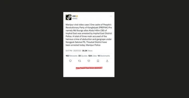 Manipur Video: RW Handles Try and Find Muslim Angle, News Agency Apologises For Misleading Tweet