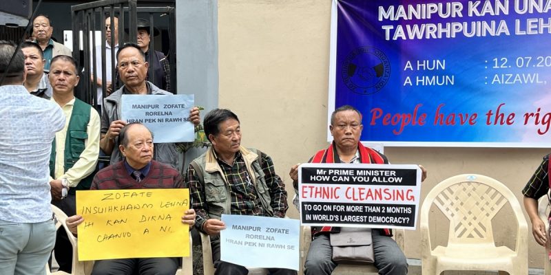 Mizoram: Zo Tribe Protestors Burn Effigies of Modi, Biren Singh