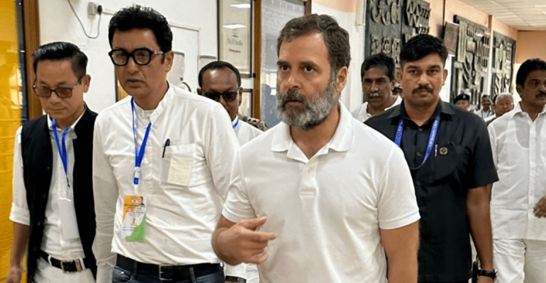 Manipur: After Convoy Stopped, Rahul Gandhi Reaches Churachandpur by Chopper