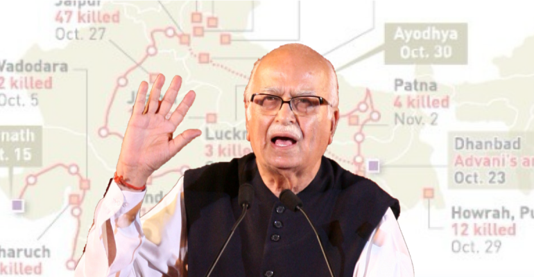 LK Advani: From Rath Yatra to Bharat Ratna, a Political Journey Propelled By Violence, Polarisation