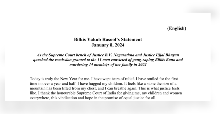 Today, I Can Breathe Again, Says Bilkis Bano After Landmark Supreme Court Judgement